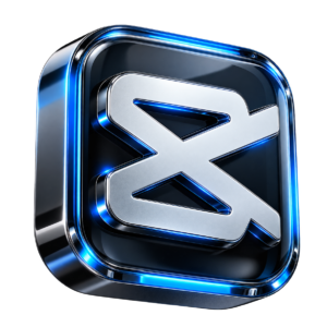 أيقونة ثلاثية الأبعاد لمنتج اشتراك CapCut Pro